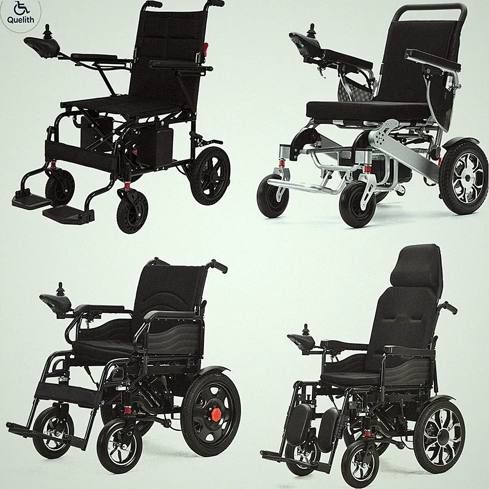 [2026 Upgrade] Quelith Reclining Electric Wheelchair All Terrain Aid Motorized