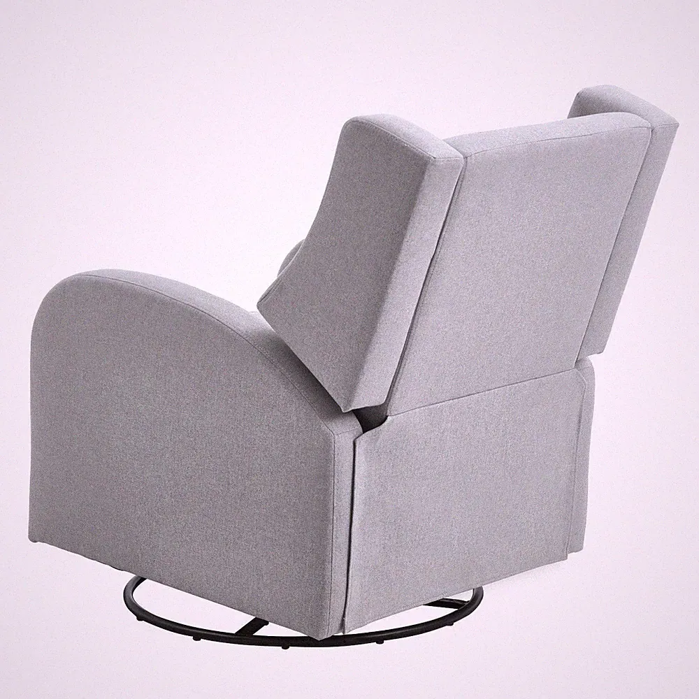 250lb Capacity Motorized Recliner Chair with Swivel & USB, Light Grey